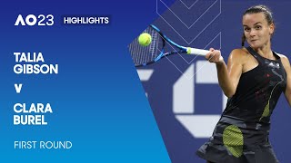 Talia Gibson v Clara Burel Highlights | Australian Open 2023 First Round
