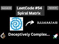 LeetCode #54 (Spiral Matrix) using Python | Solving all 150 NeetCode Problems | Episode 29