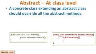 Java Tutorial # 18 | Abstract classes and Methods in Java -Java Beginners tutorial by Java9s