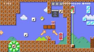 【1画面謎解き】その1upキノコは何のために・・・[2] by さとったひと 一SUPER MARIO MAKER一 No Commentary 1AL