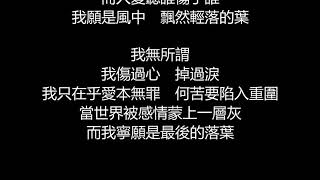 張惠妹 - 我無所謂(歌詞版)