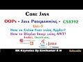 (Unit 5 - 06) How to Display Image using AWT | How to Color Font using Applet | Demo | RK Keynotes