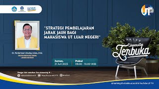 Strategi Pembelajaran Jarak Jauh bagi Mahasiswa UT Luar Negeri ~ Seputar Universitas Terbuka