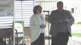 Clarkstown Council members speak at ISI Solar - Alteris Renewables Press Conference