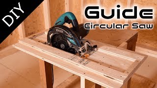 簡単！丸のこガイド・丸のこスライド台の作り方～How to make Circular Saw Cross-Cutting Jig【自作工房】