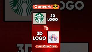 2D logo Convert to 3D logo Free AI Website #digitalsonustudio #logo #free