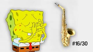 Spongebob Nose flute on 30 random instruments