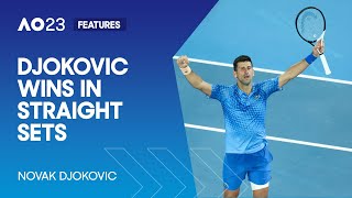 Novak Djokovic Wins in Straight Sets Against Grigor Dimitrov | Australian Open 2023