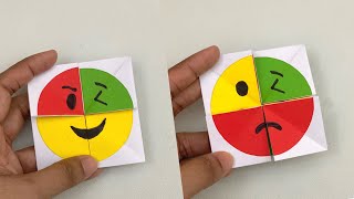 How To Make Paper Emoji Magic Card For Kids / Nursery Craft Ideas / Paper Craft Easy / KIDS crafts