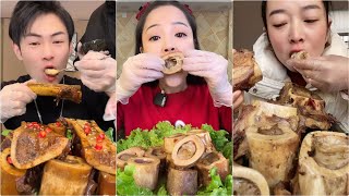 eatting show amsr mukbang spicy bone marrow - smior mairteola, goveđa koštana srž, 牛肉骨髓 #950