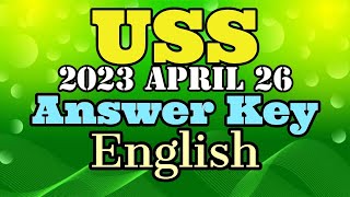 USS 2023 ANSWER KEY ENGLISH MORNINGSTAR PIONEER