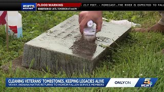 Indiana man spends free time restoring veterans’ graves across the tri-state