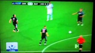 Bayern Munich vs FC Zürich | schweinstiger gets hit In the