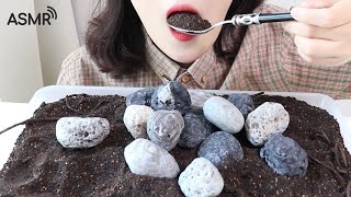 흙과 돌 노토킹 먹방 Dirt and stone eating ASMR _ realsound mukbang eatingshow