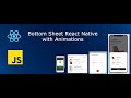 Action Sheet  React Native  ( Animated Dialogs ) Custom With Animation 60 FPS React Native UI