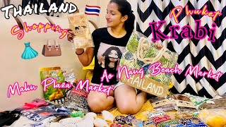 Thailand Shopping Haul|Thailand Market|Malin Plaza|Ao Nang Beach Market|Gifts from Thailand 🇹🇭