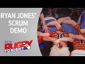 Ryan Jones' scrum demo | Rugby Tonight