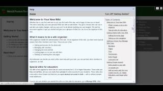 Getting Started with Wikispaces