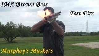 IMA Brown Bess Flintlock Musket .75 Cal Test Fire And Review