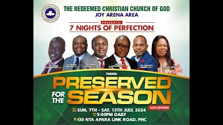 7 NIGHTS OF PERFECTION || PRESERVED FOR THE SEASON |THANKSGIVING SERVICE