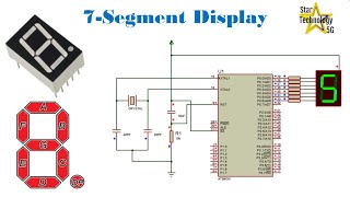 How to interface 7-Segments Display with 8051 Microcontrollers in Assembly Language #microcontroller