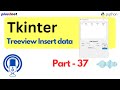 Insert user input data into Tkinter Treeview: Python GUI Tutorial | #Python #Tkinter #PythonGUI