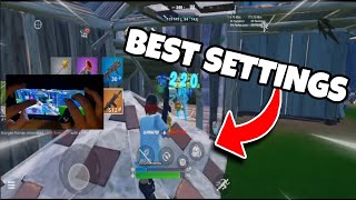 Best FORTNITE MOBILE Settings For Phone Players In 2025! (120FPS With Handcam!)