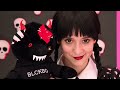 real food vs chocolate food challenge with wednesday addams by parara