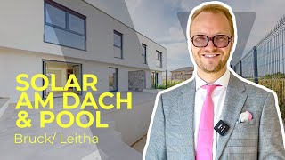 Haus kaufen Wien-Umgebung: Moderne Doppelhaushälfte mit Solar & Pool