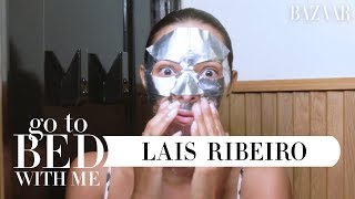 Brazilian Model Lais Ribeiro's Nighttime Skincare Routine | Go To Bed With Me | Harper’s BAZAAR