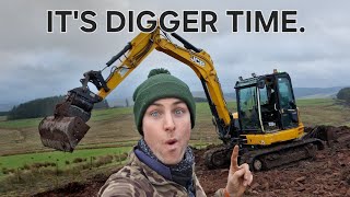 I BROKE THE DIGGER! Road building day gives me more hassle than I expected!