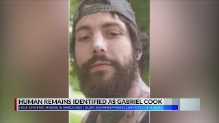 Human remains identified as Gabriel Cook