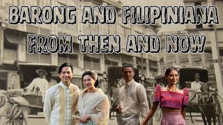 Barong and Filipiniana from Different Periods in Philippine History