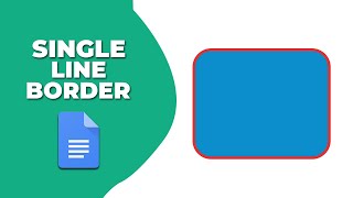 How to insert single line border to shape in Google Docs
