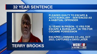 Lowndes Co. inmate sentenced to 32 years in state prison