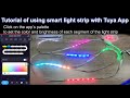 How to use Tuya WIFI Smart Rainbow LED Strip Lights, Each section can be DIY into a different color