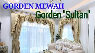 Gorden mewah  klasik elegan model gelombang