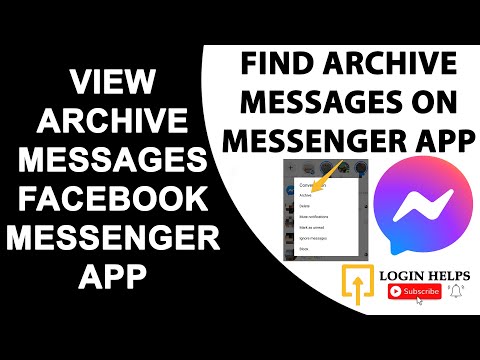 Как просмотреть заархивированное сообщение в приложении Facebook Messenger? Архив ФБ MSG