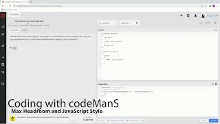 Codewars 8 kyu Max Headroom and JavaScript Style Javascript