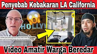 TERBONGKAR❗Rekaman Video Warga Tunjukkan Detik-detik Penyebab Kebakaran California Meluas??