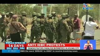 Demonstrators in Kisumu want businesses shut during anti-IEBC protests