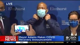 Mayor Eric Adams Makes COVID Recovery Announcement
