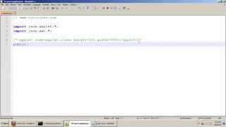 BCA Program : Applet In Java Tamil