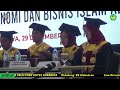 🔴live sidang terbuka wisuda sarjana sekolah tinggi ekonomi dan bisnis islam al anwar