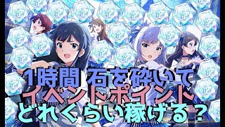 【ミリシタ】イベントPSTo1時間石砕いて何pt?【FairyTaleじゃいられない】