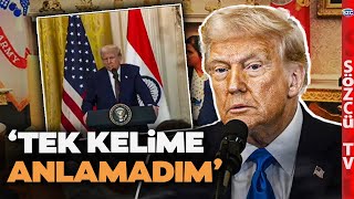 Trump'ın Zor Anları! Hintli Gazetecinin Sorularını Anlamadı! İngilizceden İngilizceye Çevrildi