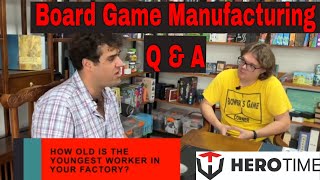 Board Game Manufacturing Q\u0026A With Hersh Glueck from Hero Time