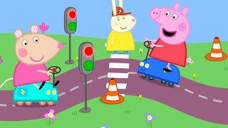 Peppa Pig Drives NEW Toy Car 🚗🏁 | Electric Cars Soft Play Centre | Full Episodes Cartoon |18 Minutes