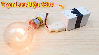 Chế Trạm Điện 220v Lưu Động Siêu Nhỏ Như này lo gì mất điện nữa