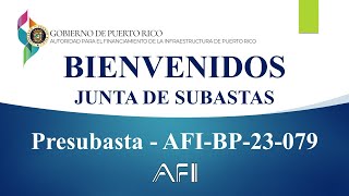 Presubasta - AFI-BP-23-079